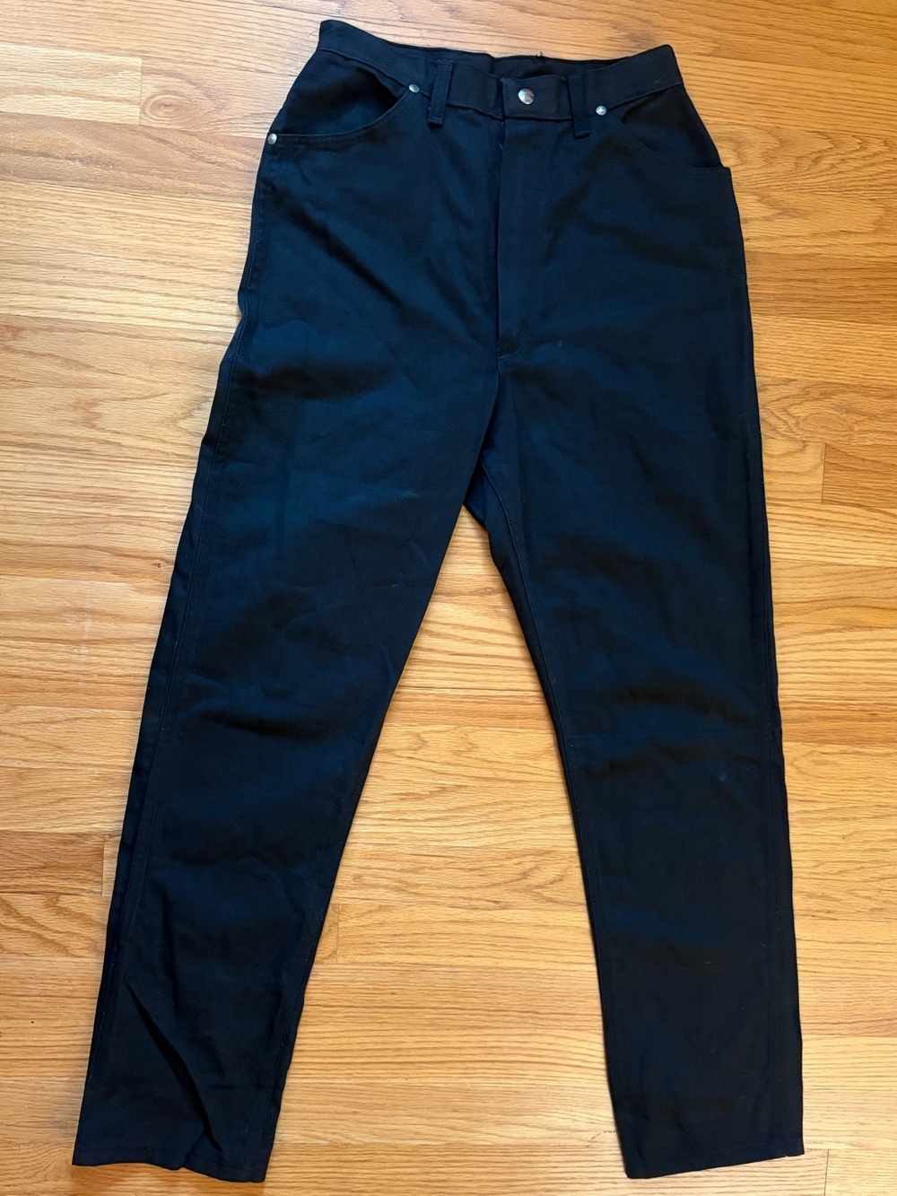 Vintage Wrangler Black Straight-Leg Jeans